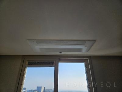경기도 안성시 공도읍 안성 우방아이유쉘 에스티지 시스템에어컨 설치 사례