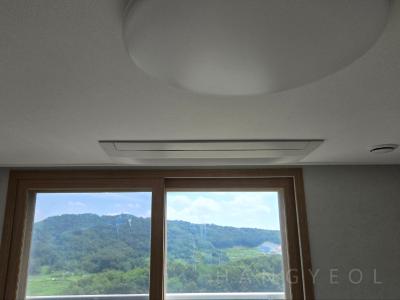 충청남도 천안시 동남구 청당동 행정타운 두산위브더파크 시스템에어컨 설치 사례