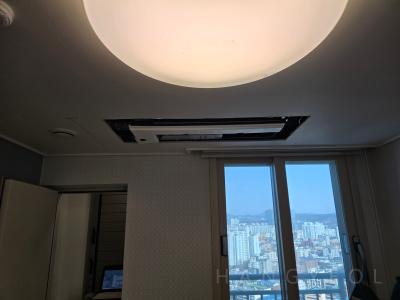 경기도 화성시 청계동 동탄역 시범한화 꿈에그린 프레스티지 시스템에어컨 시공 현장 4