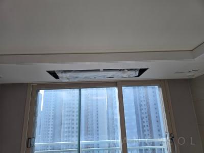 경기도 화성시 청계동 동탄역 시범한화 꿈에그린 프레스티지 시스템에어컨 시공 현장 5