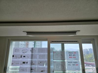 경상북도 구미시 산동읍 우미린풀하우스 시스템에어컨 설치 사례