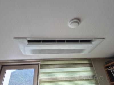 경상남도 김해시 율하동 율상마을푸르지오3단지아파트 시스템에어컨 설치 사례