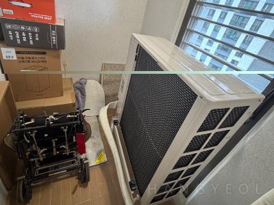 충청북도 청주시 흥덕구 비하동 서청주파크자이 시스템에어컨 실외기