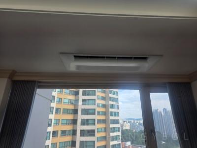 충청북도 청주시 흥덕구 복대동 지웰시티1차아파트 시스템에어컨 설치 사례