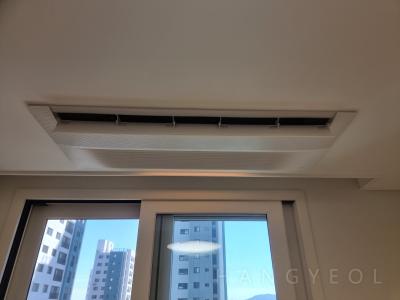 충청남도 아산시 탕정면 탕정푸르지오리버파크 시스템에어컨 설치 사례