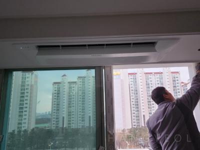 경기도 구리시 토평동 삼성아파트 시스템에어컨 설치 사례